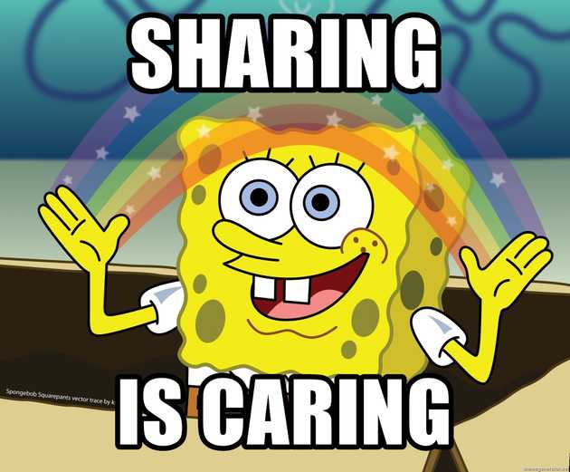 Sharing is caring picture