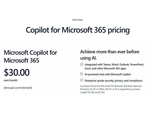 Copilot pricing