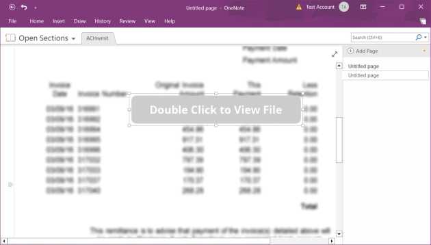 OneNote file example